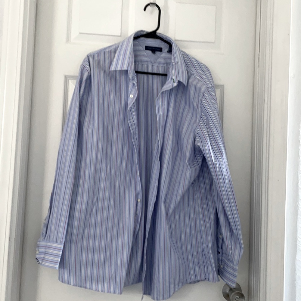 Tommy Hilfiger Men’s Multi Colored Button Down Shirt